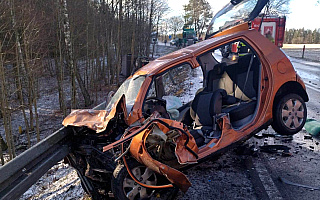 Tragiczny wypadek na DK59. Nie udało się uratować życia 24-latki
